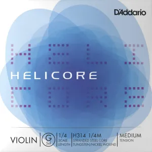 D'Addario Helicore Violin G String 1/4