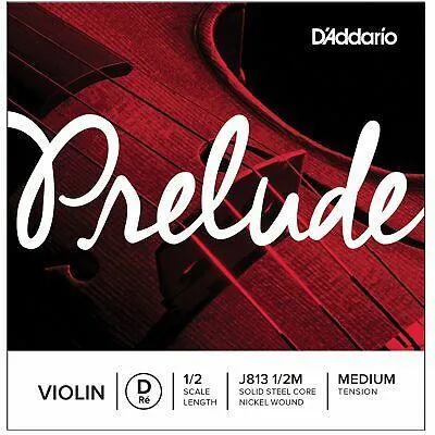 D'Addario Prelude Violin D String 1/2