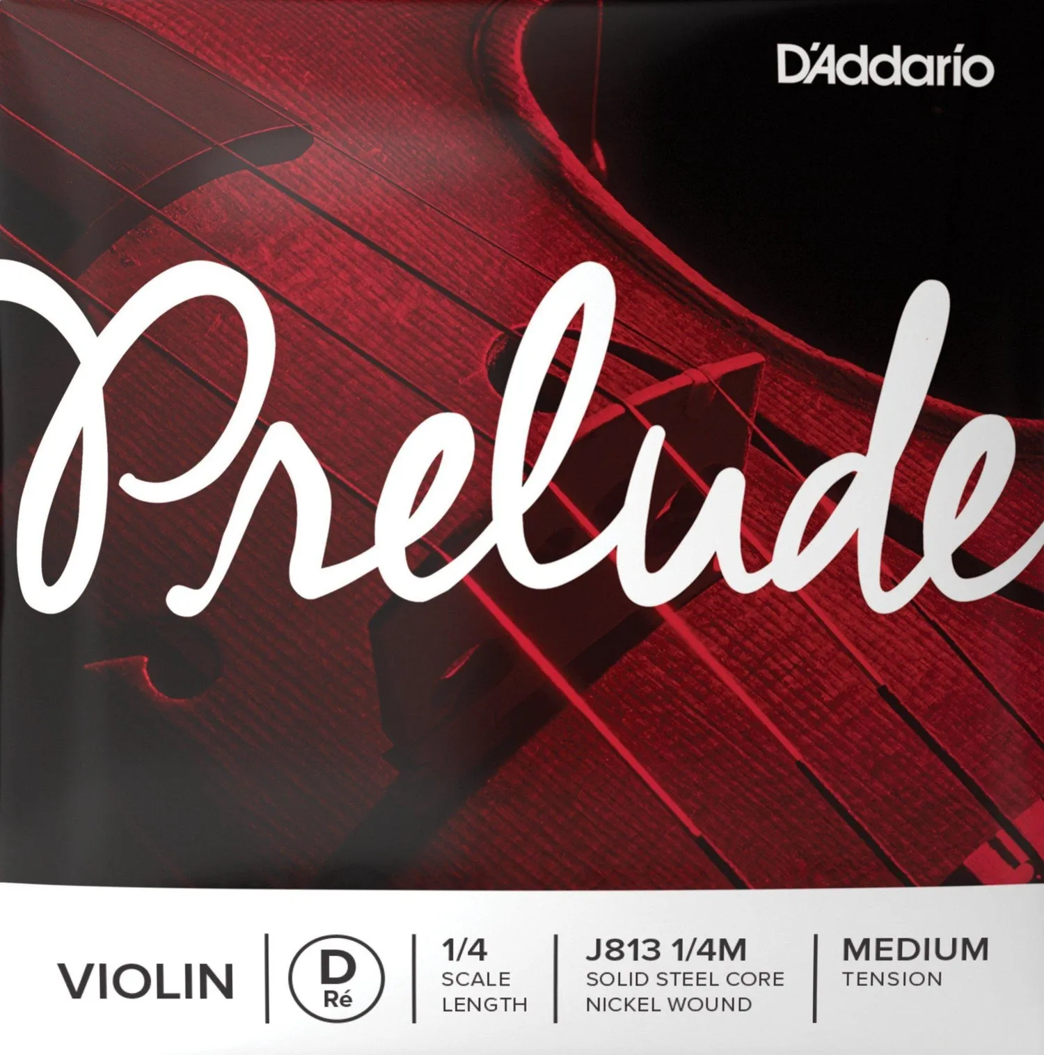 D'Addario Prelude Violin D String 1/4