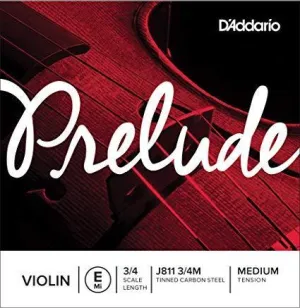 D'Addario Prelude Violin E String 3/4