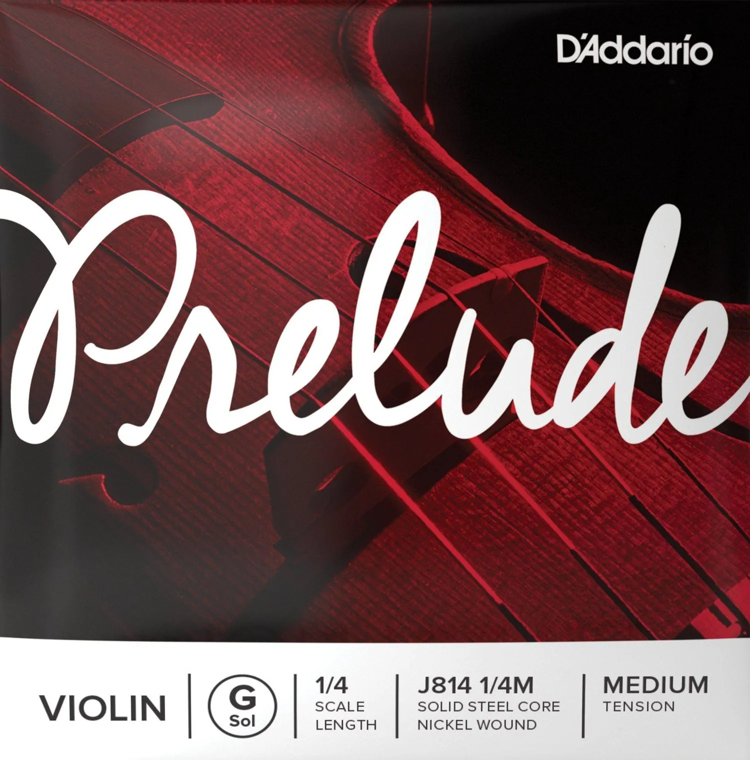 D'Addario Prelude Violin G String 1/4