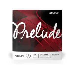 DAddario Prelude Violin Single A String 3/4 Scale Medium Tension