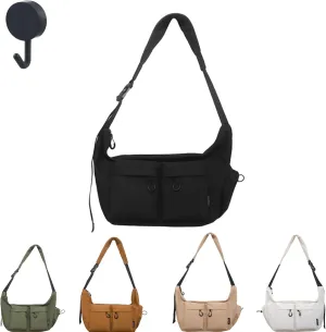Dallaswind Large Capacity Messenger Canvas Bag, Dallaswind Large Crossbody Bag Shoulder Purse, Vintage Canvas Satchel