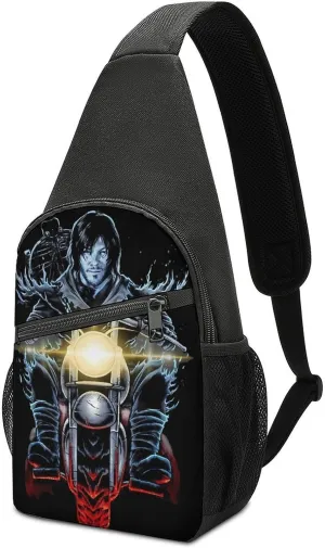 Daryl Dixon-Chapel Roan Multi-Functional Crossbody Bag With Storage Pockets And Anti-Loss Key Strap, Adjustable For Chest Shoulder One Size