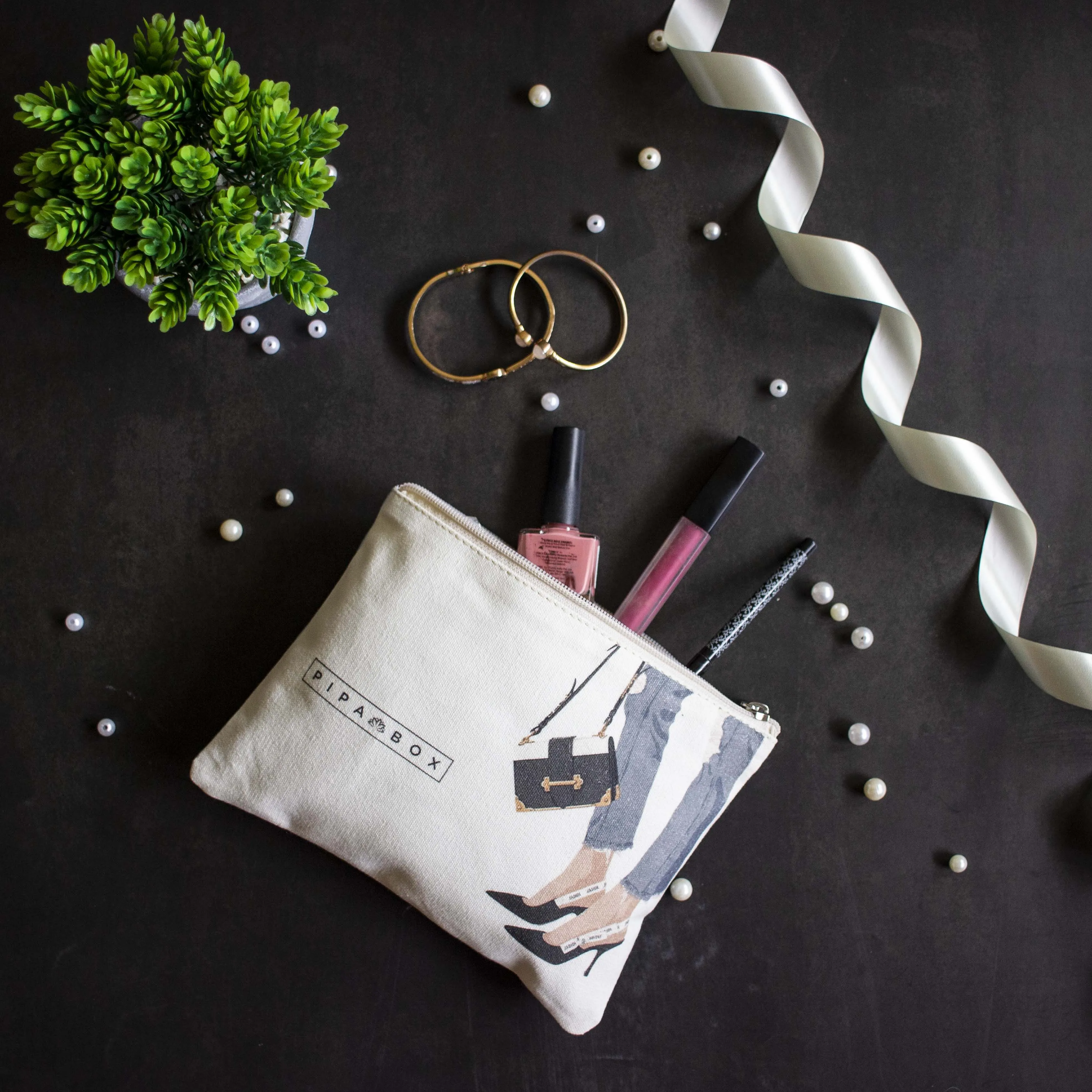 Denim Crush - Canvas Pouch
