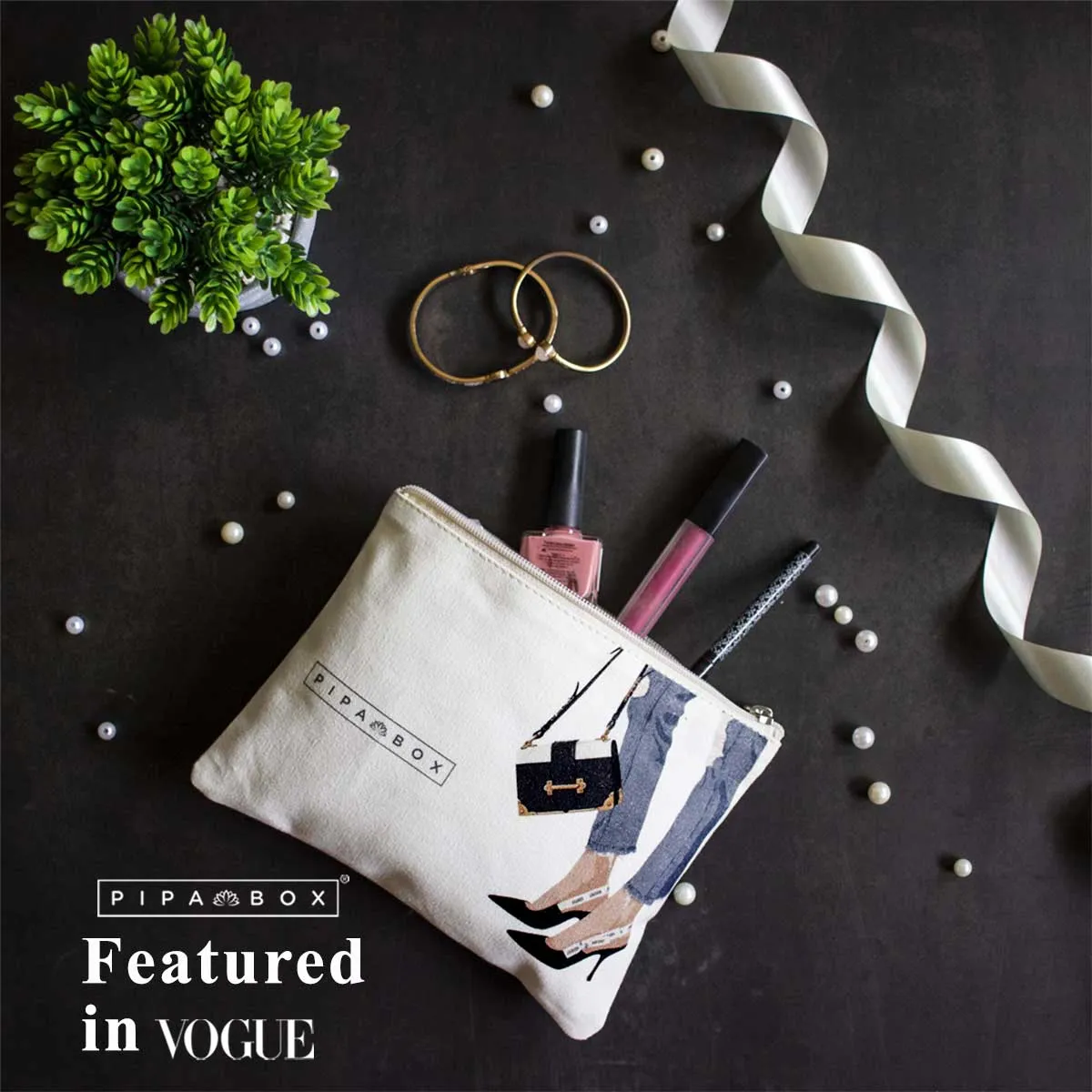 Denim Crush - Canvas Pouch