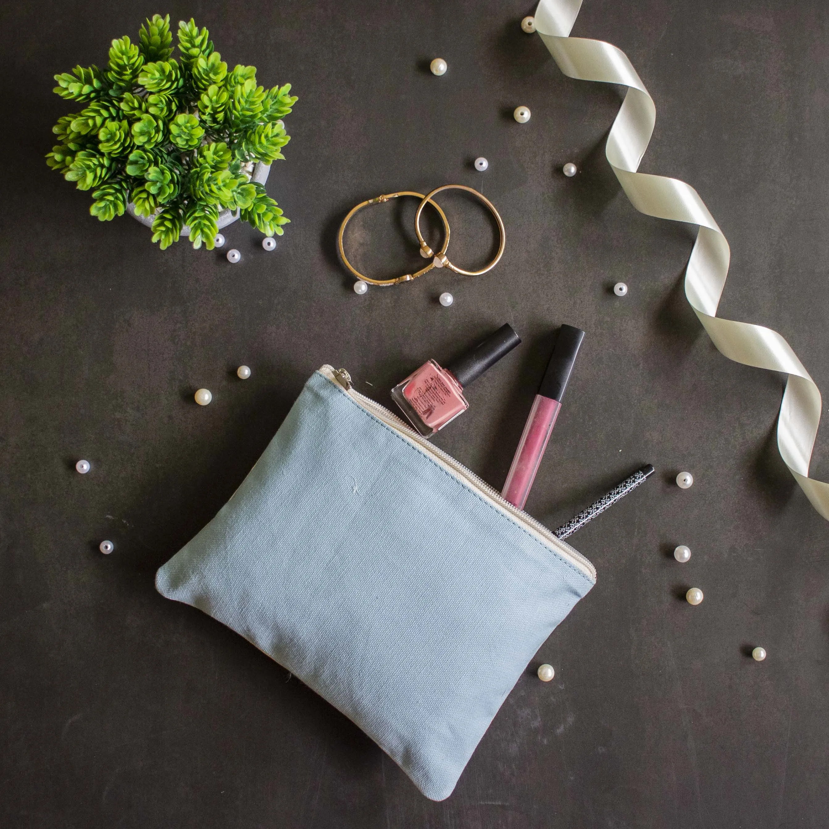 Denim Crush - Canvas Pouch