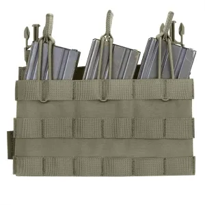 Detachable Triple MOLLE Open Pouch – Ranger Green