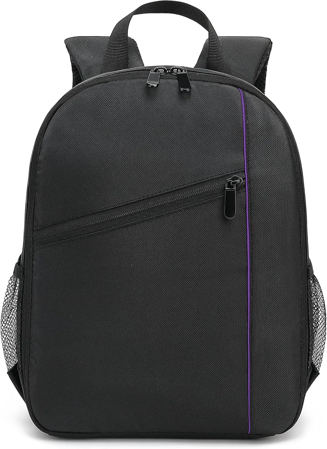 Digital DSLR Camera Waterproof Sling Backpack Shoulder Bag For Unisex Hiking Traveling Purple