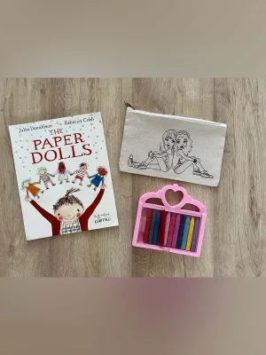 DIY Colouring Two Awesome Girls Pouch
