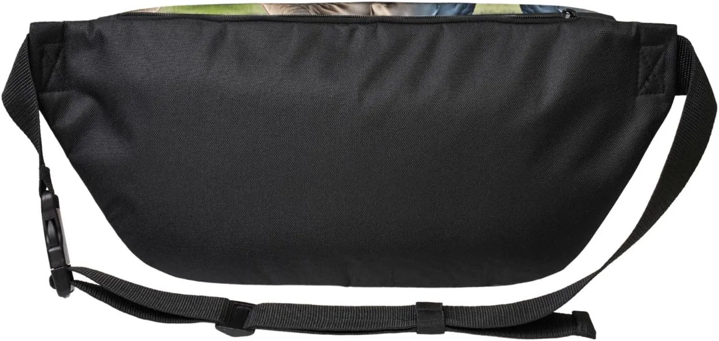 Elephant and Baby Elephant Fanny Pack Crossbody Sling Bag â€“ Zipper Pockets for Travel, Hiking, Cycling, Workouts, and Everyday Use