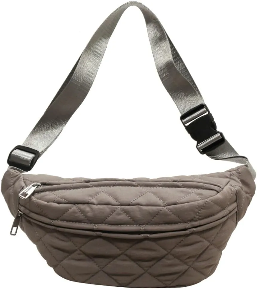 Epsion Crossbody Bag for Women handBag with Adjustable Strap 2 Zippers Lightweight Canvas Bag 2024
