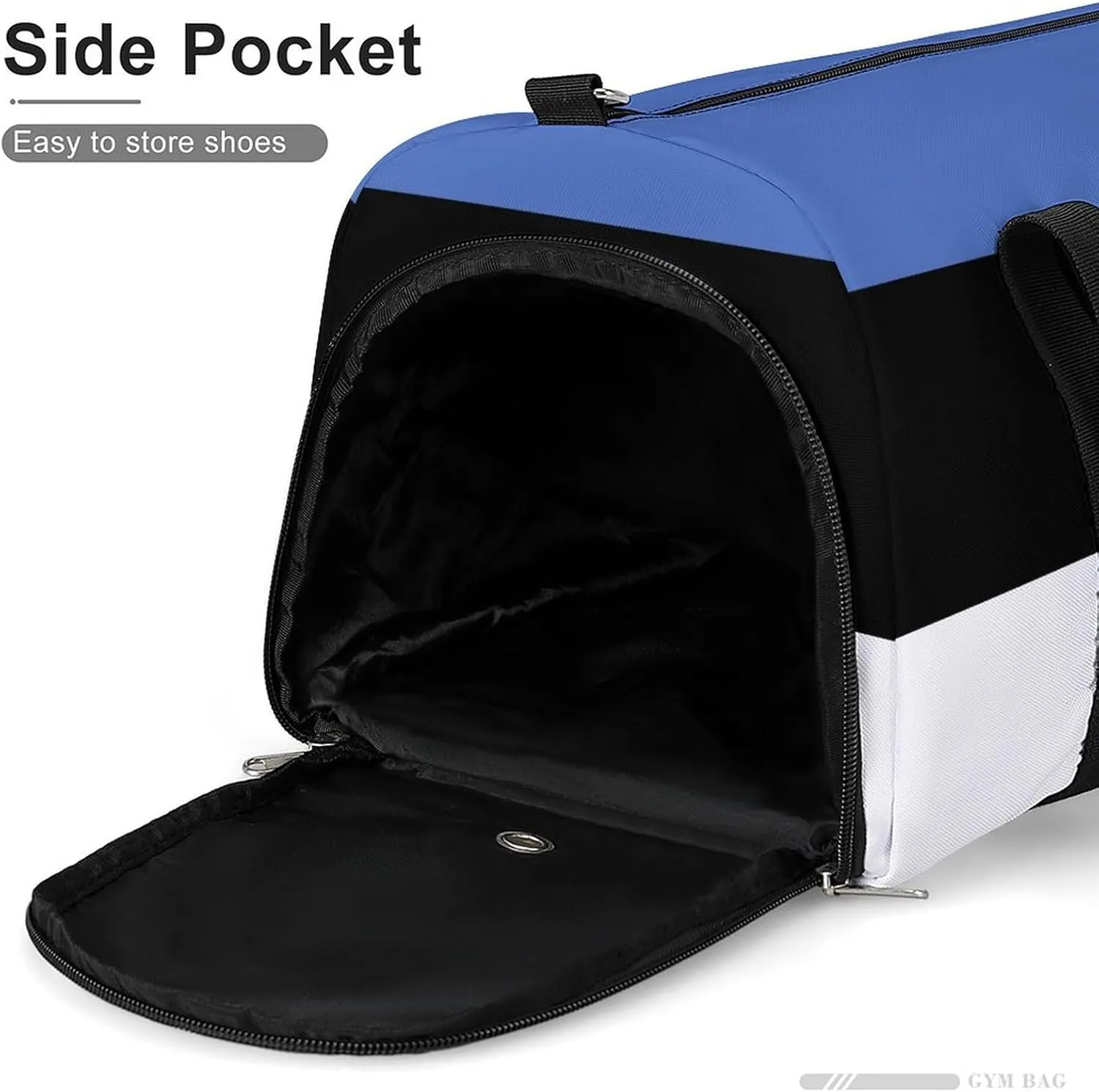 Estonia Flag Travel Gym Bag with Shoe Compartment Waterproof Weekender for Sports Yoga Beach