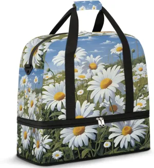 Exquisite Vivid Patterns Flora Travel Duffle Bag, Collapsible Travel Bag Sports Gym Bag With Shoes Compartment Weekender Bag Overnight Bag For Women Men