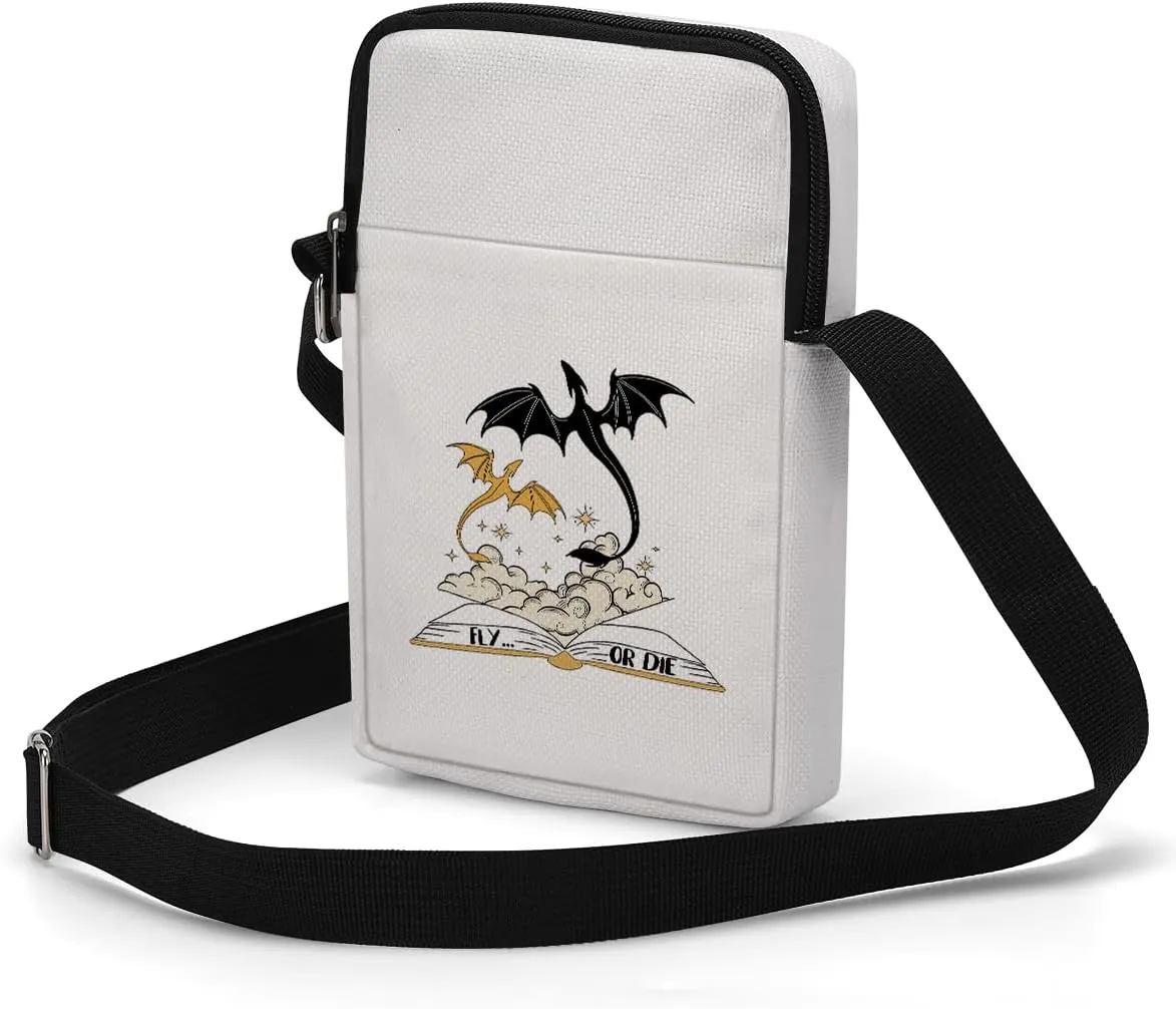 Fantasy Novel Cross Body Bag Magic Mouse Wizard Stuff Phone Bag Book Lovers Gifts Preppy Anime Shoulder Bag
