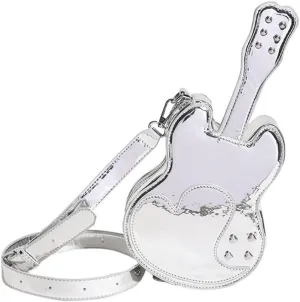 Fashion Crossbody Bag for Women PU Leather Shoulder Bag Funny Violin Sling Bag Travel Satchel Bags