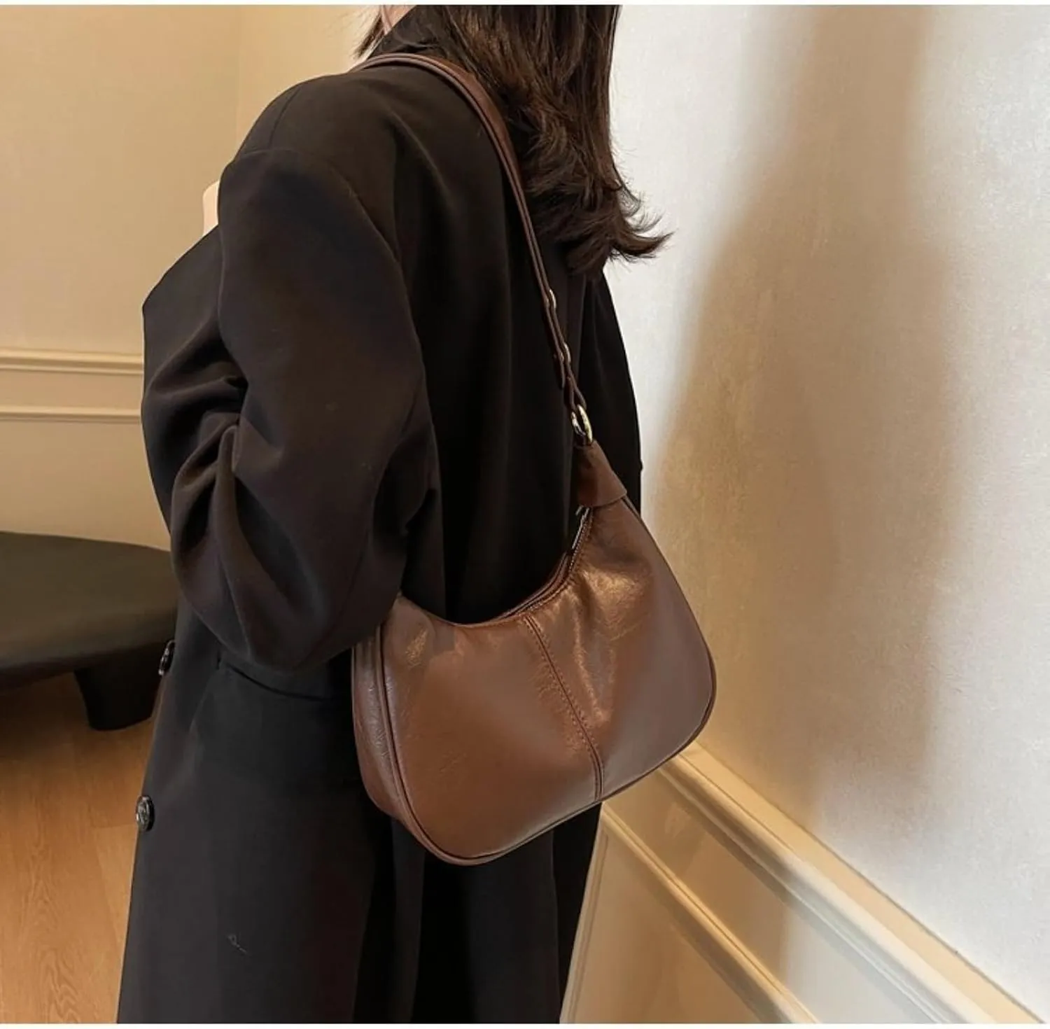 Fashion Simple Women's Bag, Large Capacity Vintage Embroidery Line Small Square Bag, Shoulder Crossbody Bag