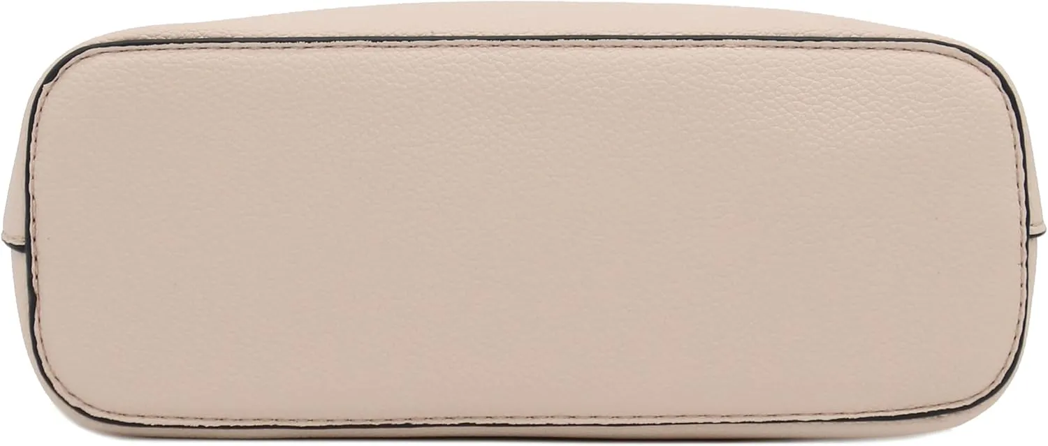 FashionPuzzle Faux Leather Small Dome Crossbody Bag with Chain Strap