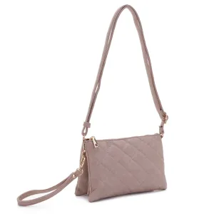 FC20245 Diamond Quilted Multi Compartment Crossbody