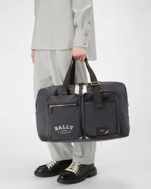 Fesder Nylon Weekender Bag In Navy
