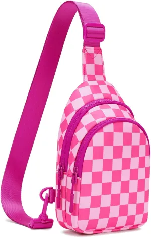 FODOKO Sling Crossbody Bag Main Compartment, Zippered Front Pockets, Adjustable Shoulder Strap, WaterResistant Lightweight