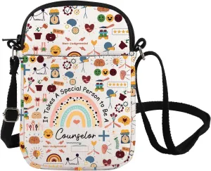 FOTAP Counselor Appreciation Crossbody Bag Teachers' Day Gift Counseling Therapist Gift Guidance Counselor Shoulder Bag