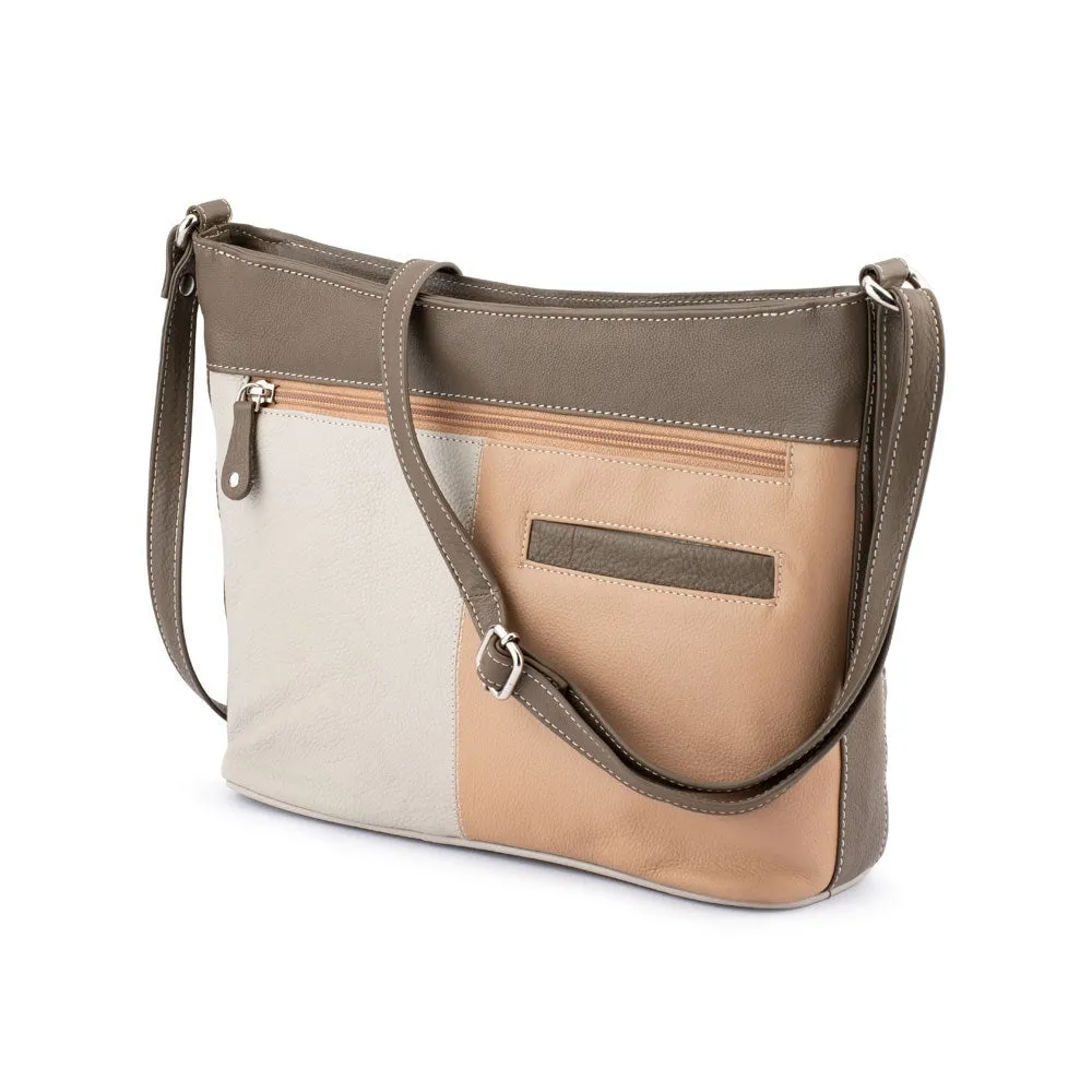 FRANCO BONINI 5081 SHOULDER BAG BONE MULTI