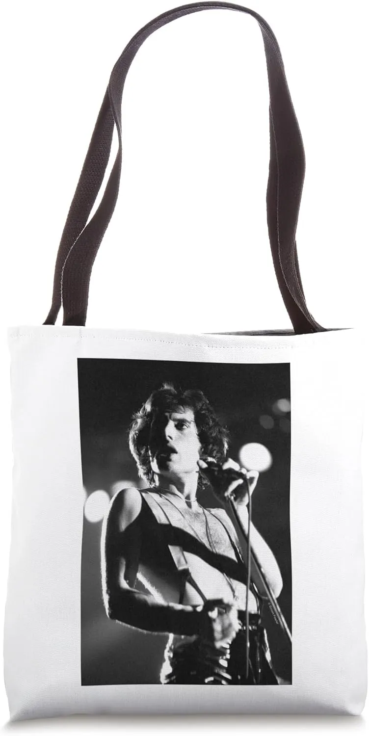 Freddie Mercury Of Queen Live By Simon Fowler Tote Bag