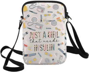 G2TUP Diabetes Insulin Crossbody Bag Diabetes Awareness Gifts Just A Gil That Needs Insulin Shoulder Bag Diabetic Supply Kit