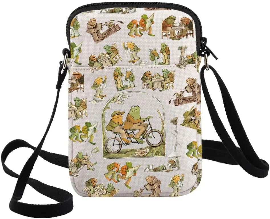 G2TUP Frog Crossbody Bag Toad Fans Gift Frogs Character Shoulder Bag Toad Theme Merchandise