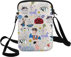 G2TUP Mary Musiacl Crossbody Bag Mary Fans Gift Practically Perfect in Every Way Shoulder Bag Mar-y Movie Merch