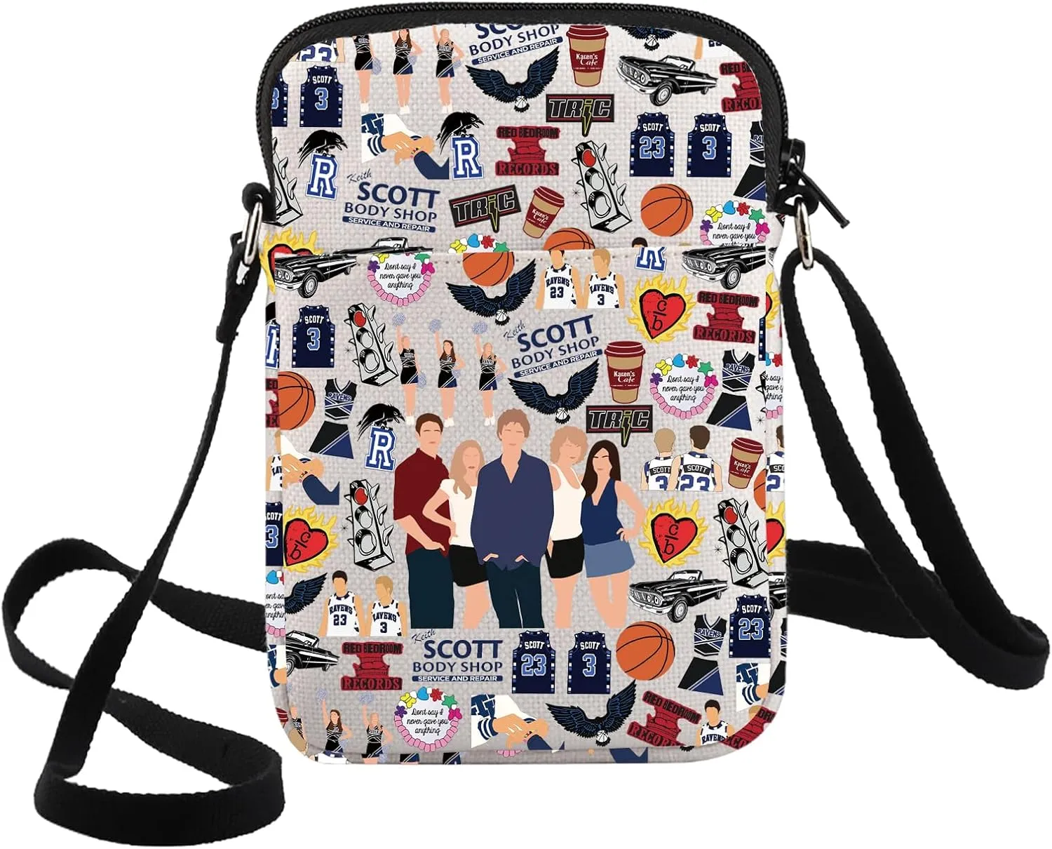 G2TUP Nathan & Lucas Scott Crossbody Bag & Peyton & Haley Fans Gift Scott Brother Basketball Shoulder Bag Nathan Merch
