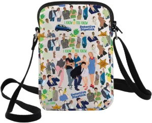 G2TUP Shawn Spencer Crossbody Bag Gus & Henry & Juliet & Carlton & Karen Fans Gifts Detective Shoulder Bag