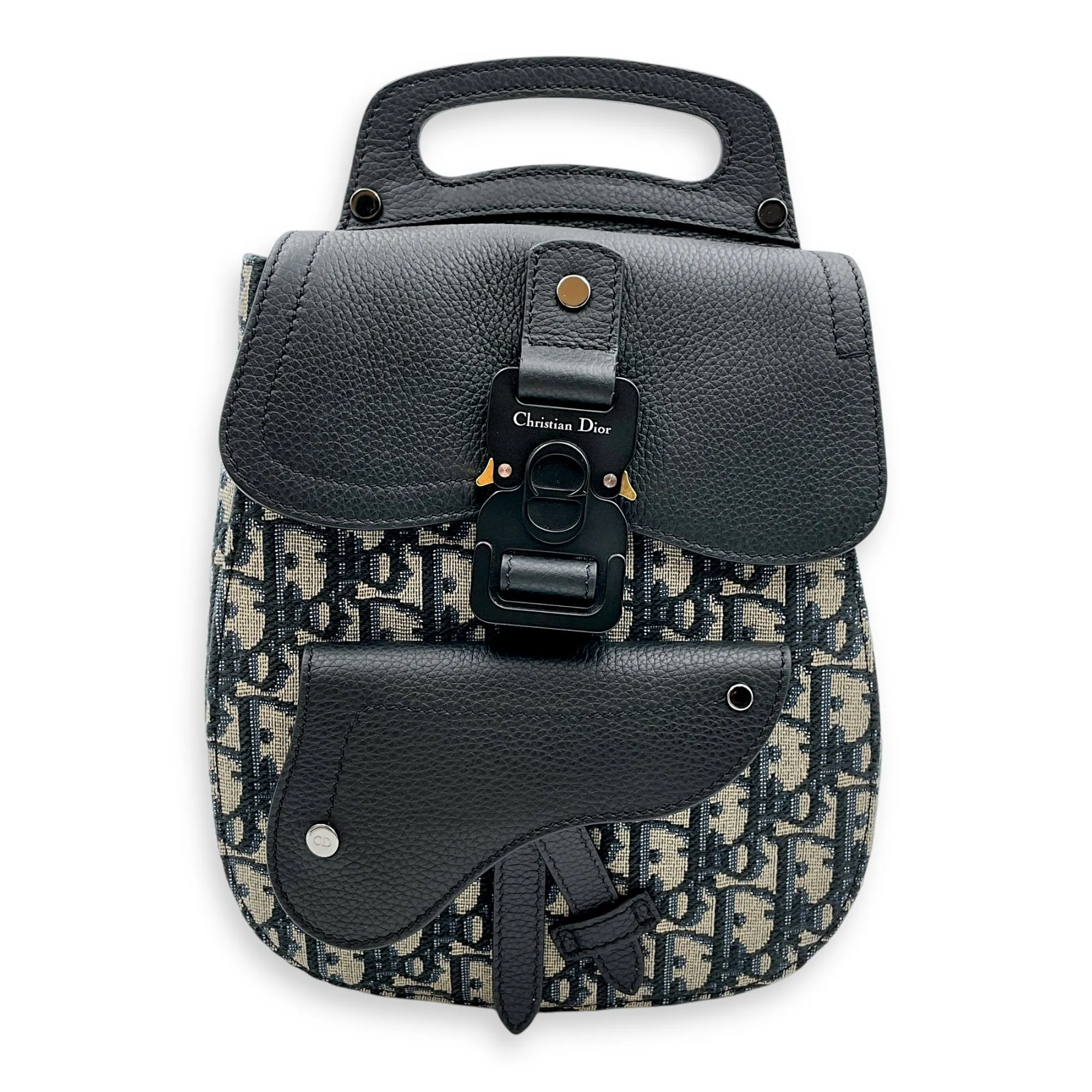 Gallop Multi-colour Crossbody Bag in Jacquard/Calfskin, Mixed hardware