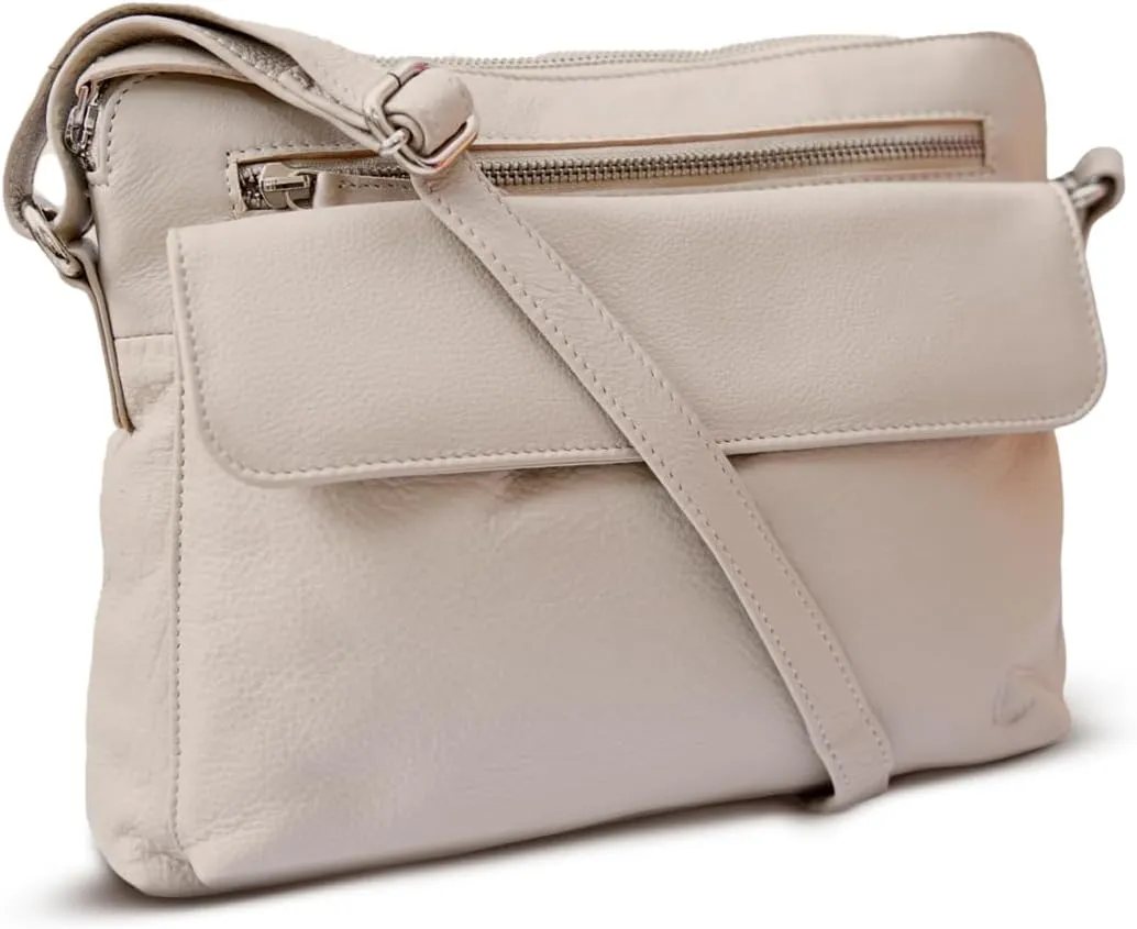 Genuine Leather Crossbody Bag for Women – Medium Size Leathure Purse, Stylish and Durable Handbags for Women