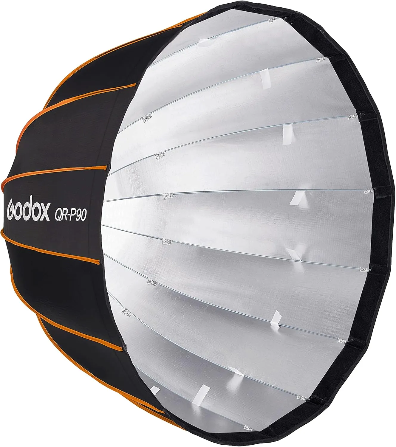 GODOX QR-P90 35.5"/90cm Quick Release Portable Deep Parabolic Softbox   Honeycomb Grid for Bowens Mount Studio Flash,Studio Flash Umbrella Diffuser(Godox QR-P90  Honeycomb Grid)
