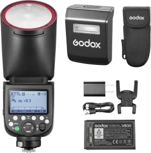 Godox V1 Pro V1Pro-N Camera Flash Speedlite,Godox V1-N Upgraded Version for Nikon Cameras