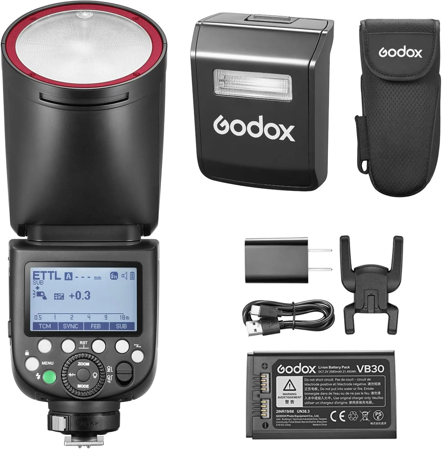 Godox V1 Pro V1Pro-N Camera Flash Speedlite,Godox V1-N Upgraded Version for Nikon Cameras