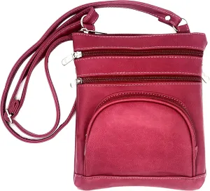 Goson Leather Hand Crafted Leather Small Crossbody Purse Handbag for Women