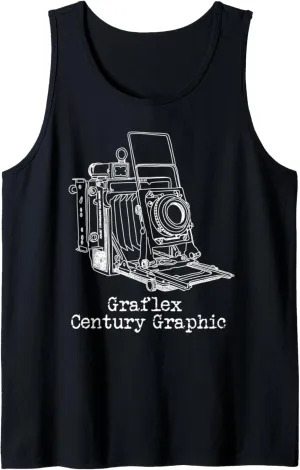 Graflex Century Graphic retro vintage camera Tank Top