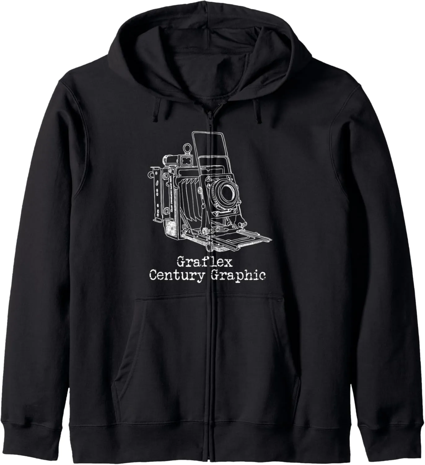 Graflex Century Graphic retro vintage camera Zip Hoodie
