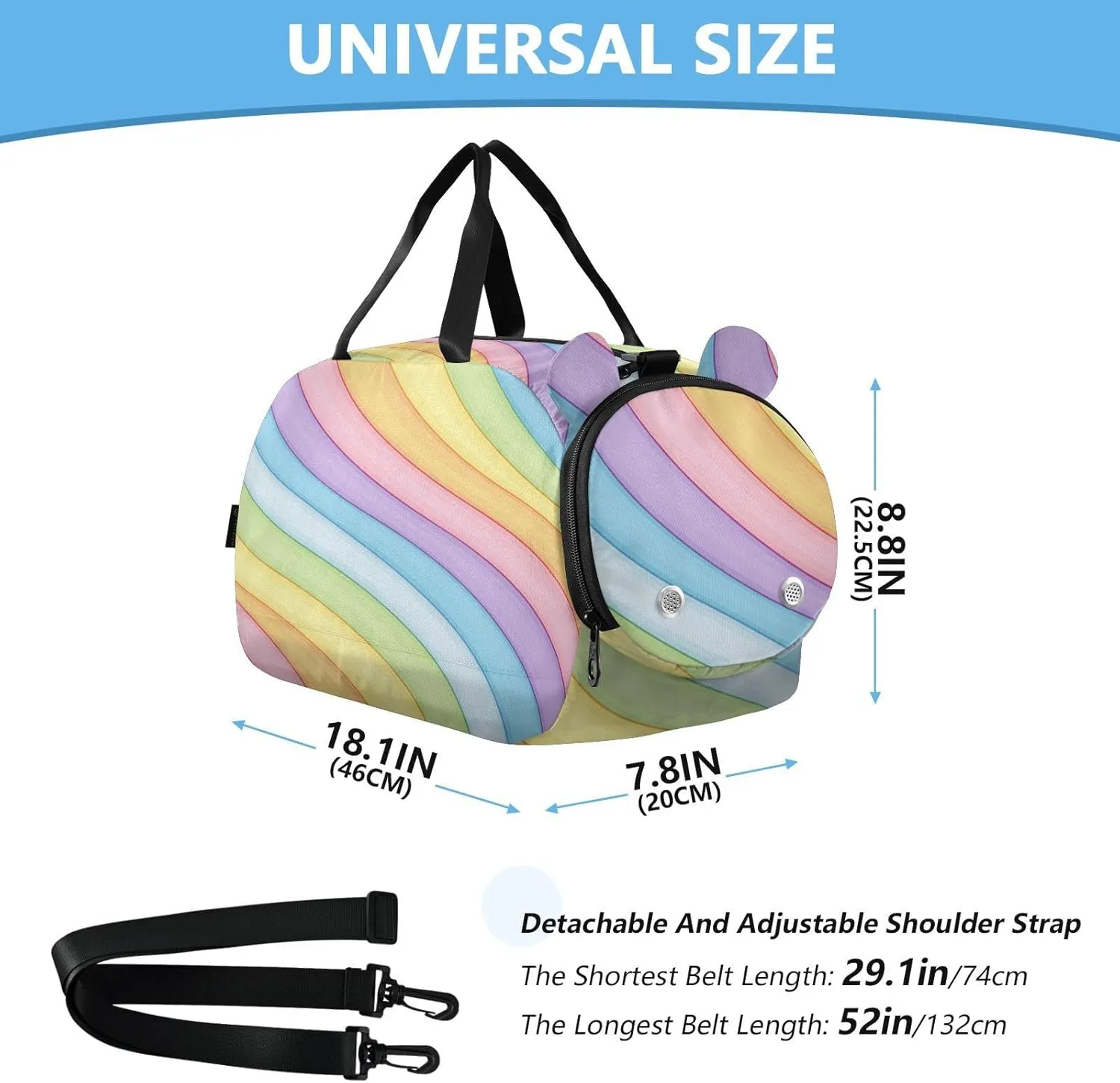 GuoChe Crossbody Wallet Purse with Shoes Compartment Waterproof Nylon Small Crossbody Phone Bag for Walk dog