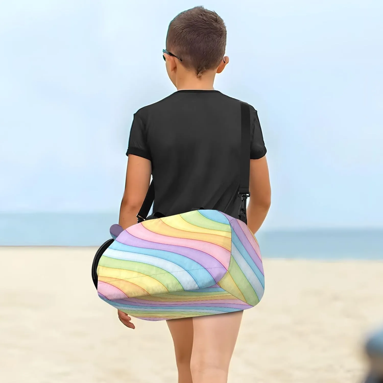 GuoChe Crossbody Wallet Purse with Shoes Compartment Waterproof Nylon Small Crossbody Phone Bag for Walk dog