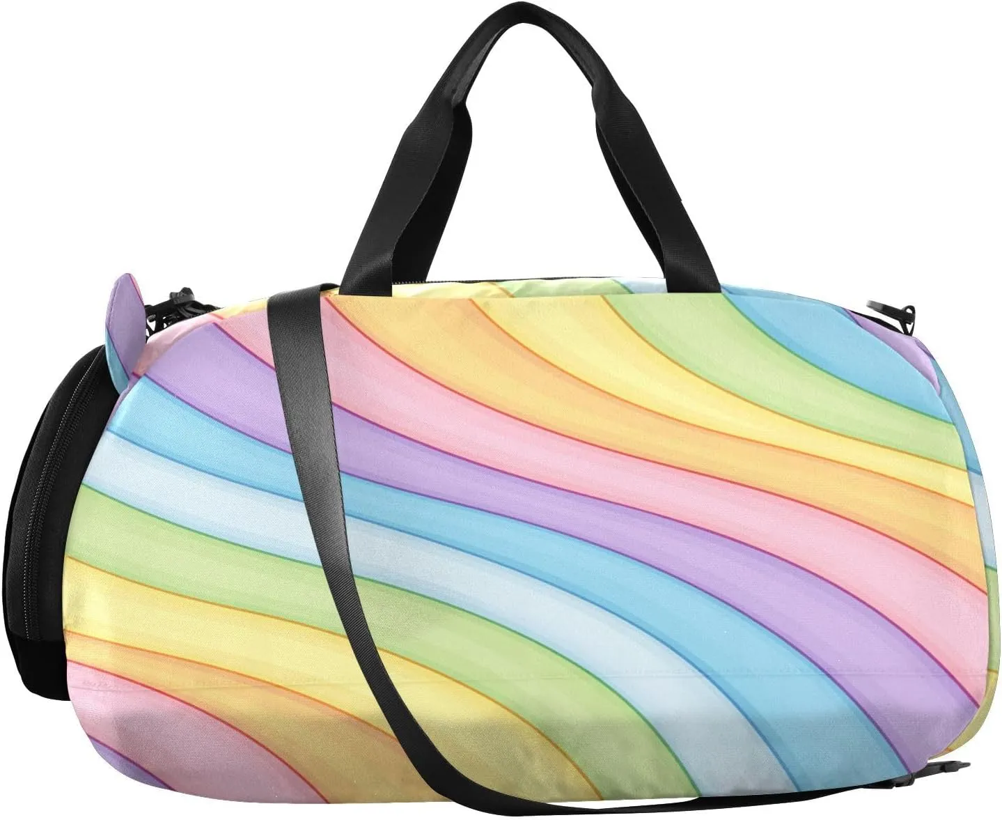 GuoChe Crossbody Wallet Purse with Shoes Compartment Waterproof Nylon Small Crossbody Phone Bag for Walk dog