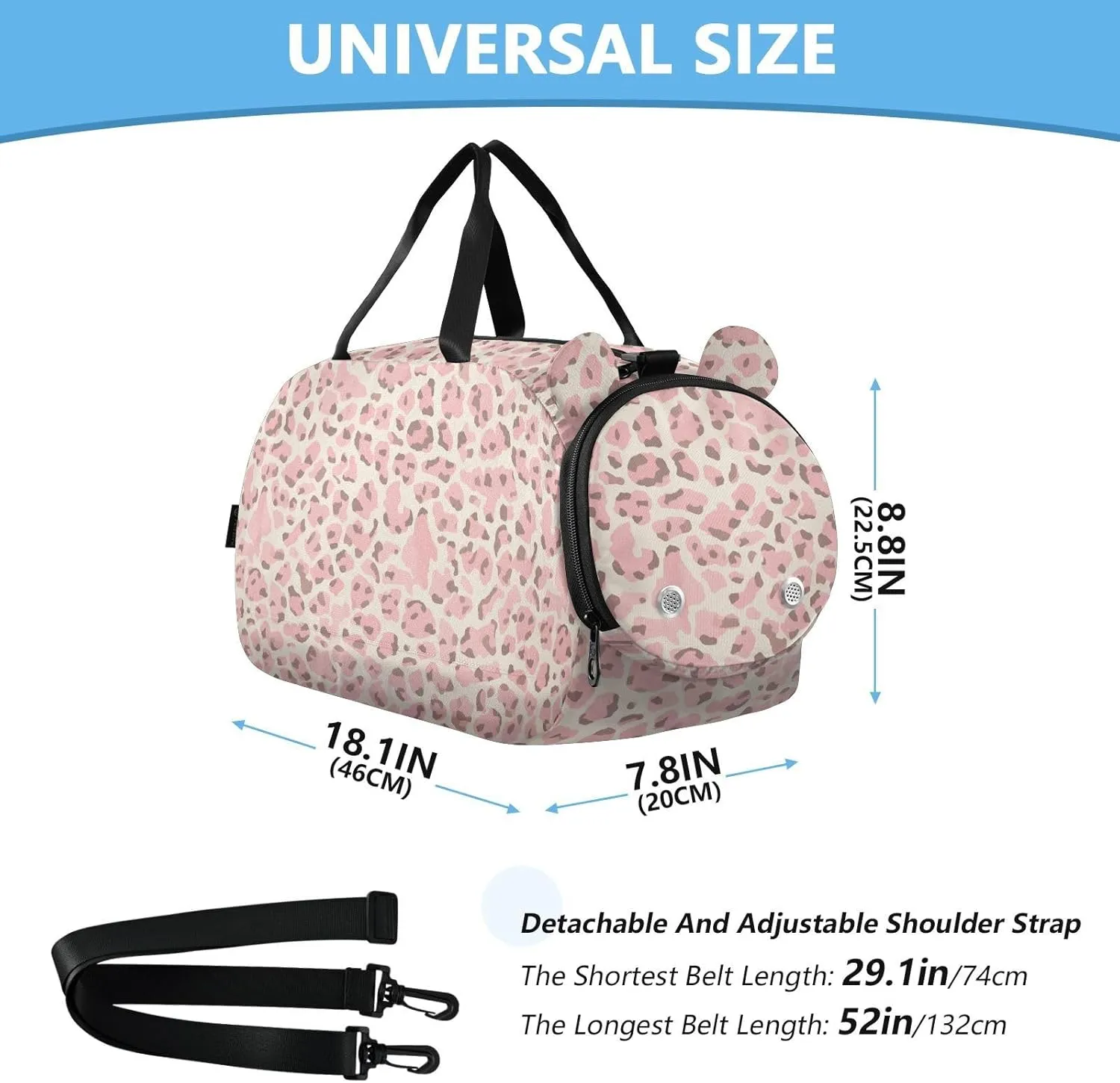 GuoChe Sling Bags Crossbody with Shoes Compartment Comfort Black Handbag for Have a meal