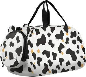 GuoChe Small Black Crossbody Purse with Shoes Compartment Practical Over Shoulder Purse for Walk dog