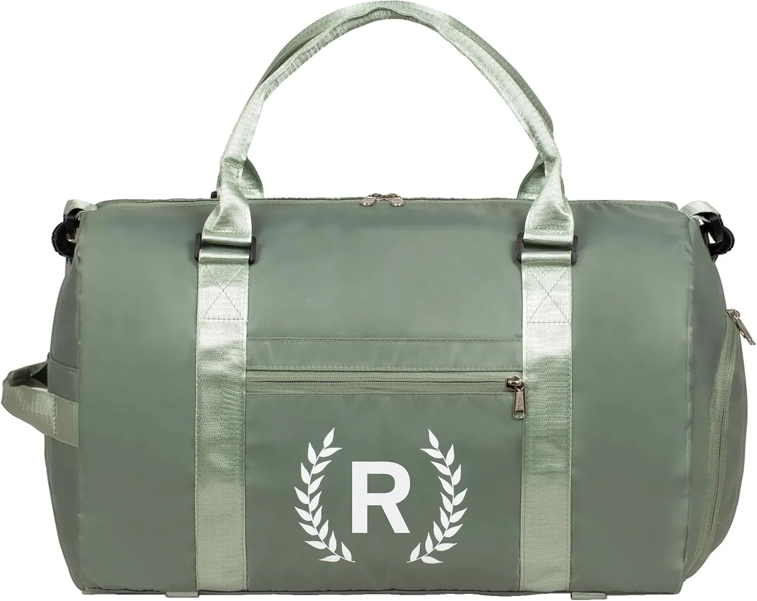 Gym Bag for Women, Personalized Duffle Bag with Shoe Compartment, Sports Bag for Yoga & Dance with Wet Pocket and Mat Strap.