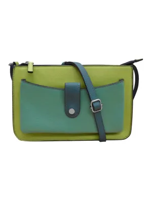 Handbag Front Pocket Phone Bag Serenity Multi Leather RFID Blocking 6046