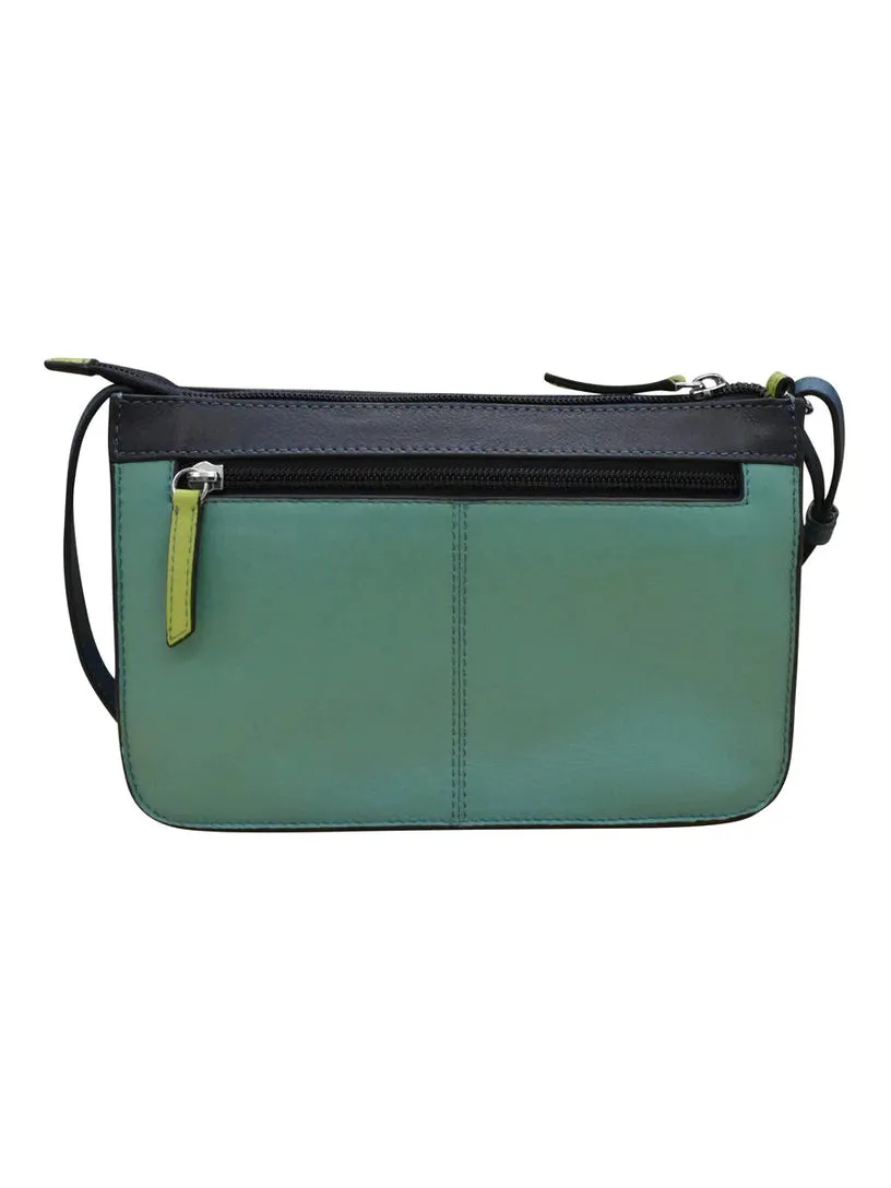 Handbag Front Pocket Phone Bag Serenity Multi Leather RFID Blocking 6046