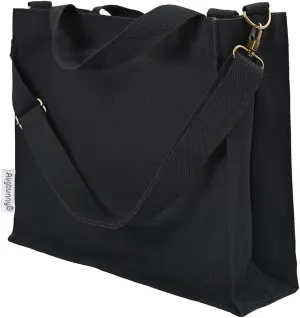 Heavy Duty Canvas Extra Large Shoulder Crossbody Bag Grocery Shopping Bag Beach Tote Multi Purpose Daily Use